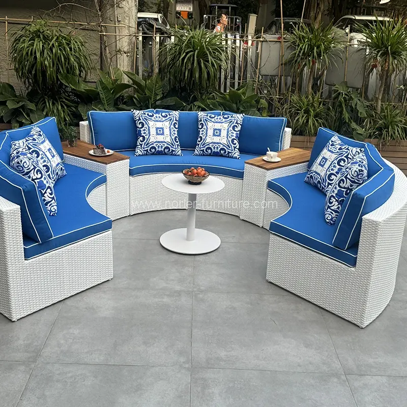 सानुकूलित मैदानी फर्निचर पीई रतन सोफा