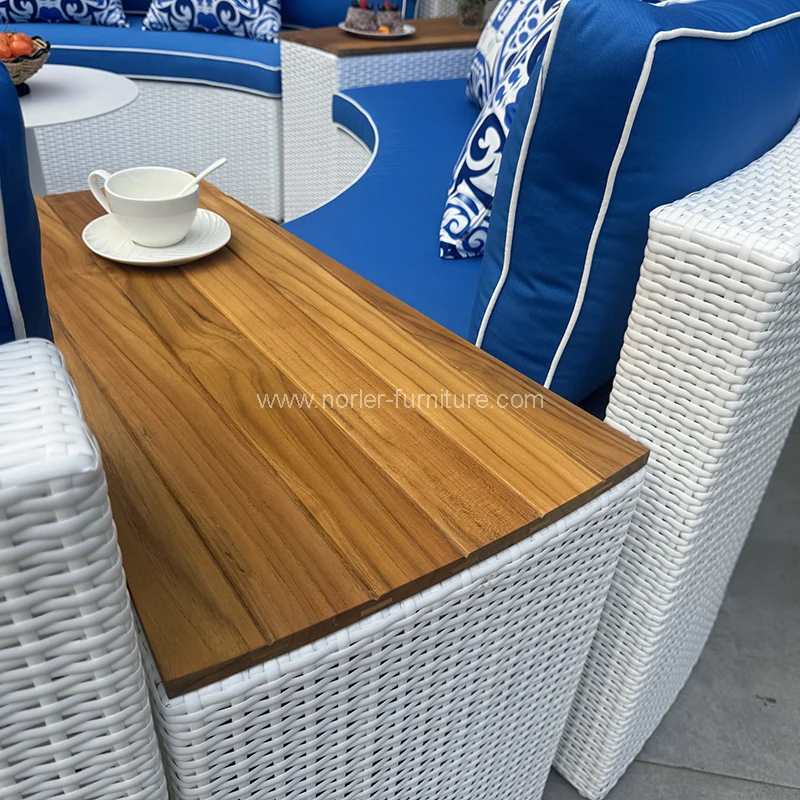 सानुकूलित मैदानी फर्निचर पीई रतन सोफा