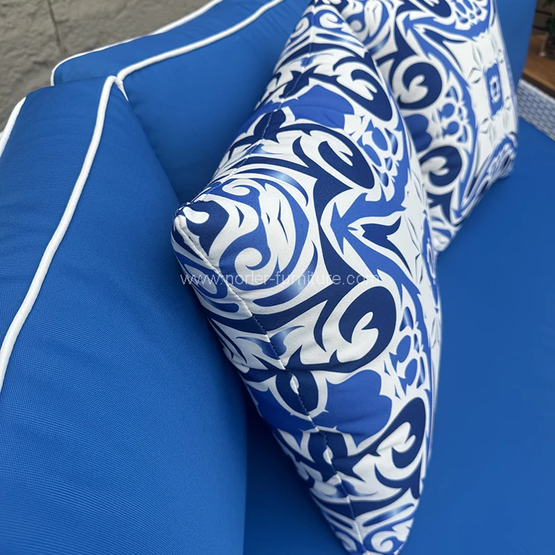 सानुकूलित मैदानी फर्निचर पीई रतन सोफा